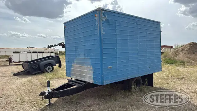 Shop-built single axle enclosed cargo trailer