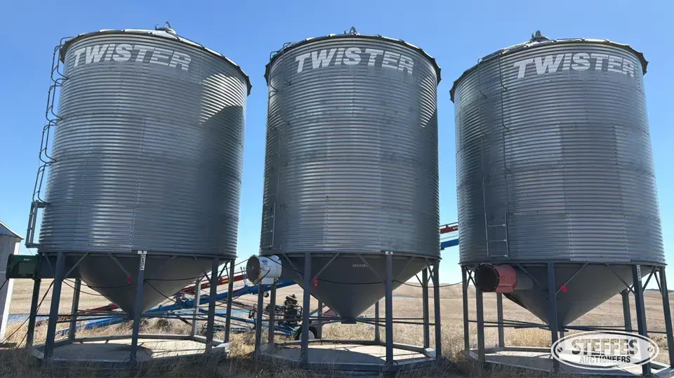 Twister hopper bin