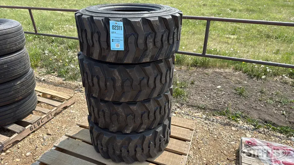 (4) Top Trust 12-16.5 skid steer tires Construction Equipment Tire