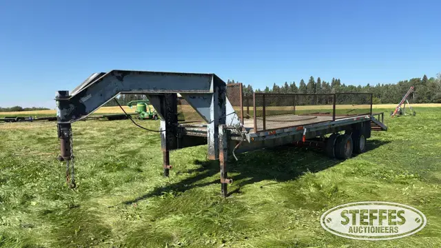 Shop built equipment trailer