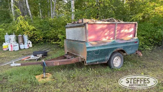 Shop-built pickup box trailer