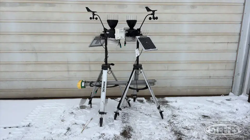 (2) Crop Intelligence weather stations Survey Equipment