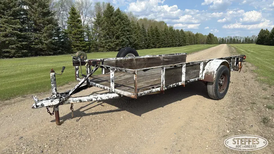 Shop-built single axle utility trailer