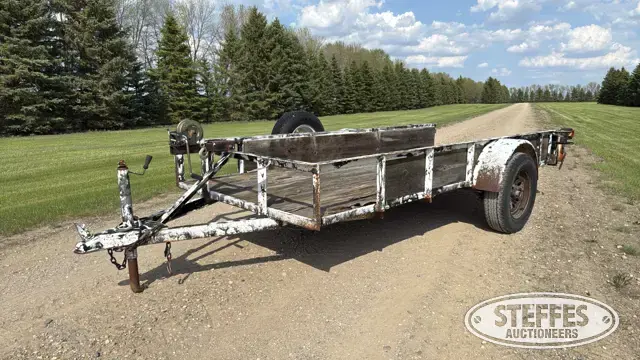 Shop-built single axle utility trailer