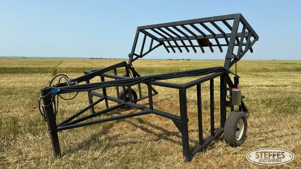 Romanow Industries flax buncher Rake
