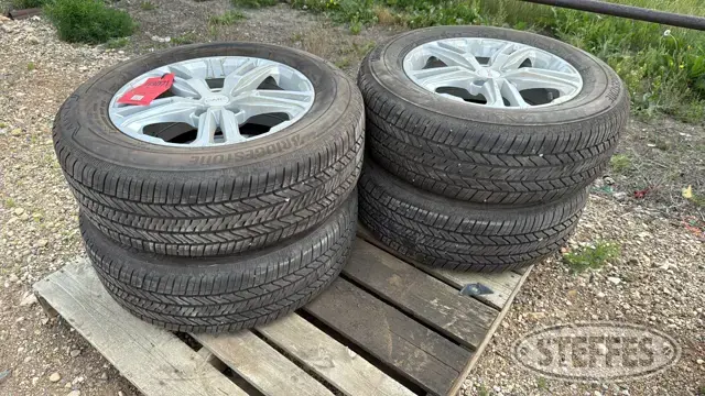 (4) Bridgestone 225/65R16 tires