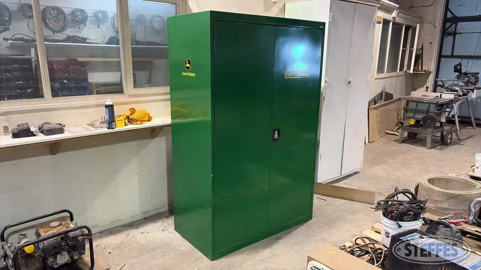 John Deere cabinet Storage and Bench