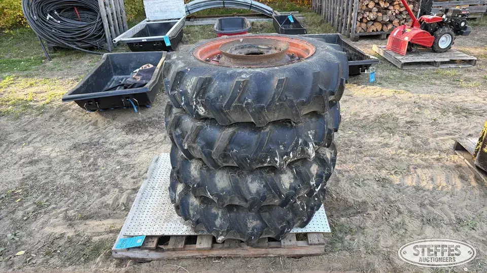 (4) Firestone 9.5-24 tires Tractor-Implement Tire