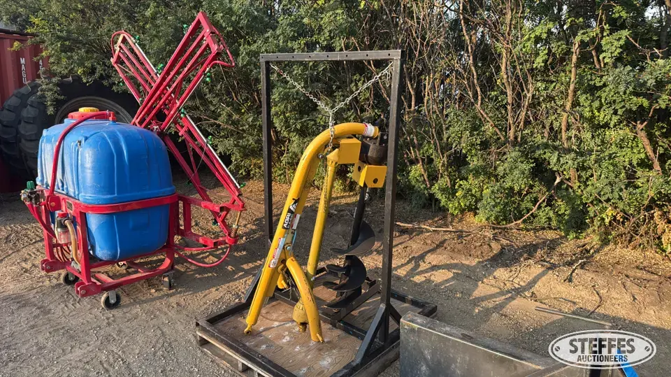 Agri Ease post hole auger Tractor Loaders and Attachment