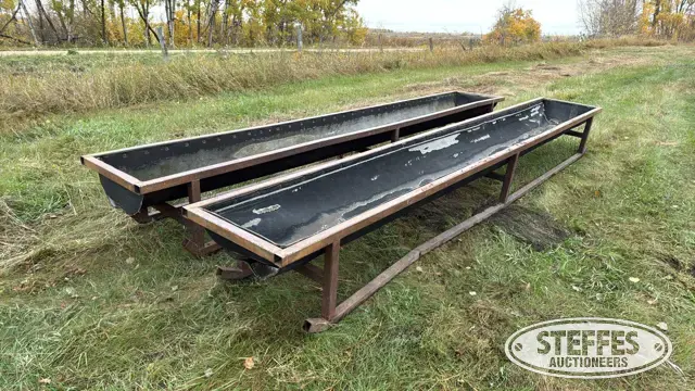 (2) Shop-built feed troughs