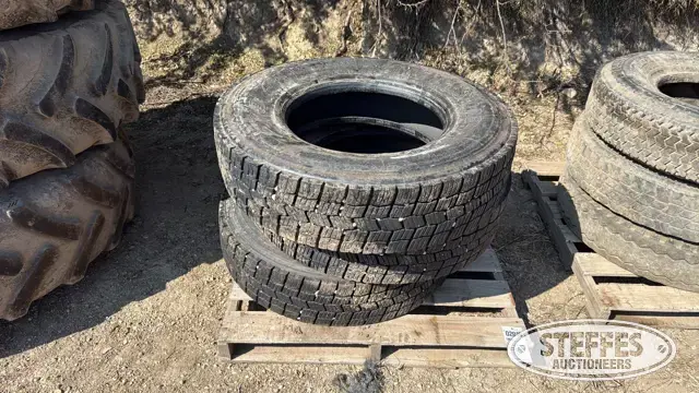 (3) Bridgestone 11R22.5 tires