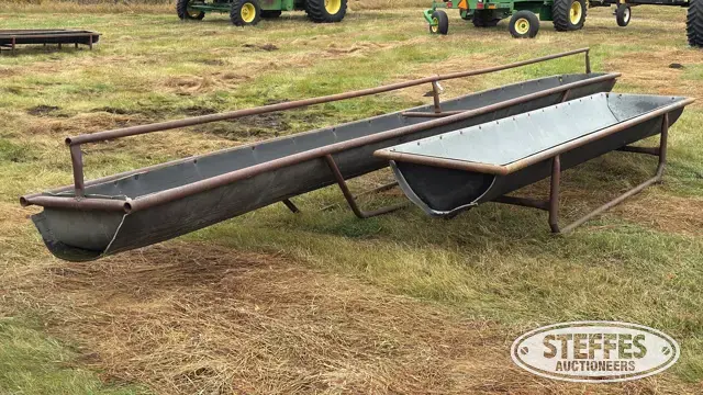 (2) Shop-built feed troughs