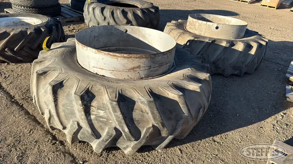(2) Firestone 20.8-38 band duals Tractor-Implement Tire