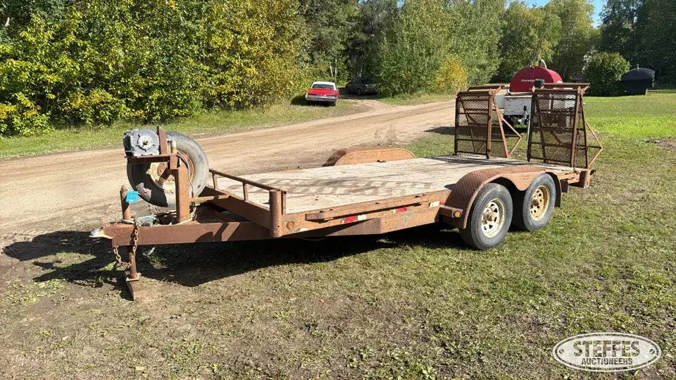 Tandem axle equipment trailer Flatbed Trailer