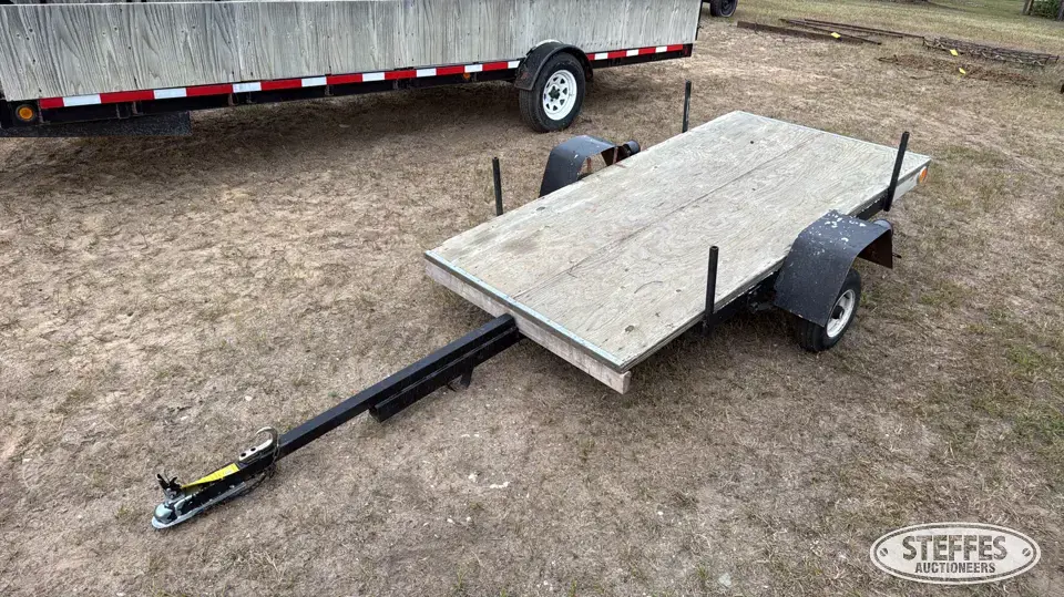Shop-built single axle utility trailer