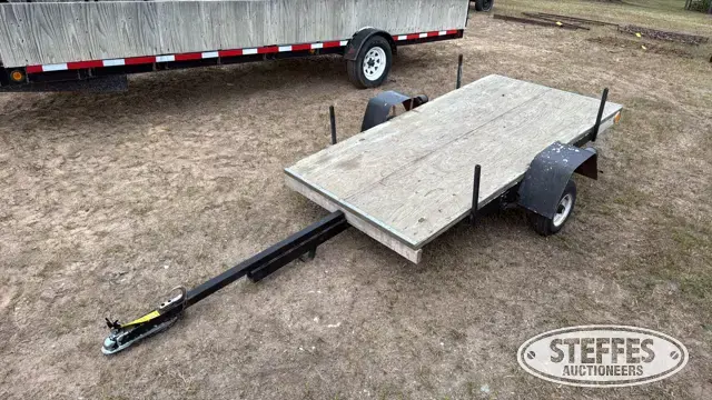 Shop-built single axle utility trailer