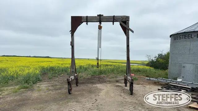 Shop-built hoist