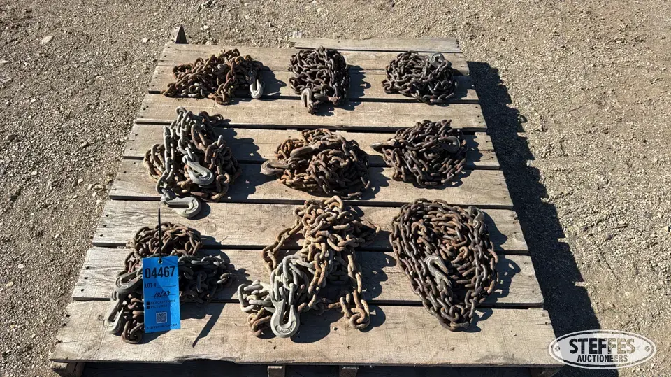 (3) 3/8” & (6) 5/16” chains Farm Support Item