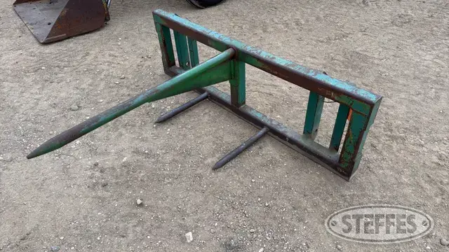 Shop-built bale spear