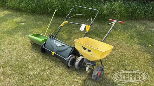 Lawn sweeper & spreaders