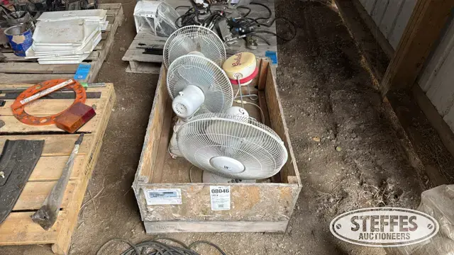 (3) Fans & desktop light