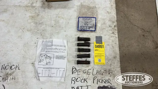 (5) Degleman rock picker bat pins