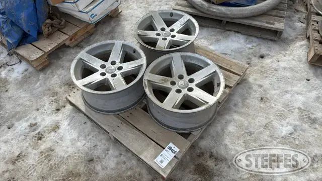 (3) Dodge 5-bolt wheels
