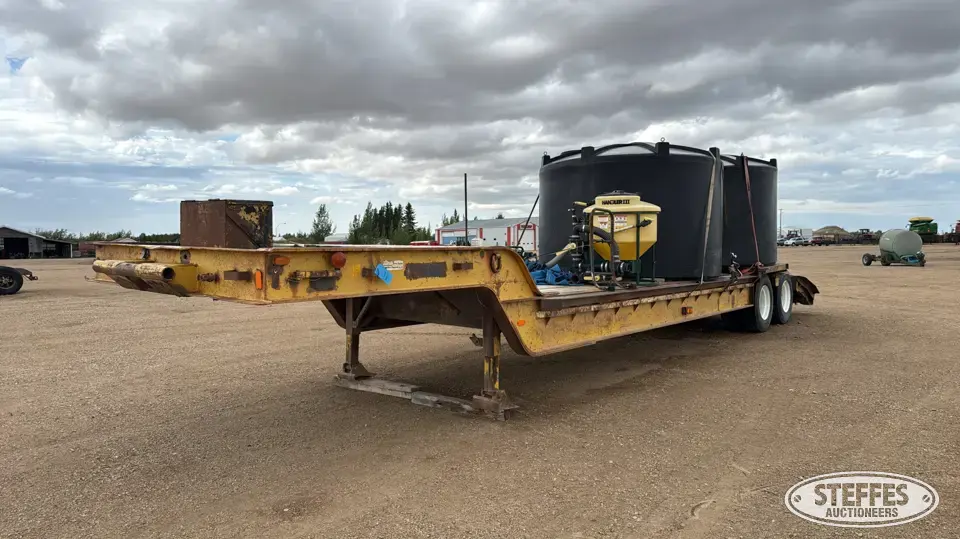 1974 tandem axle lowboy trailer