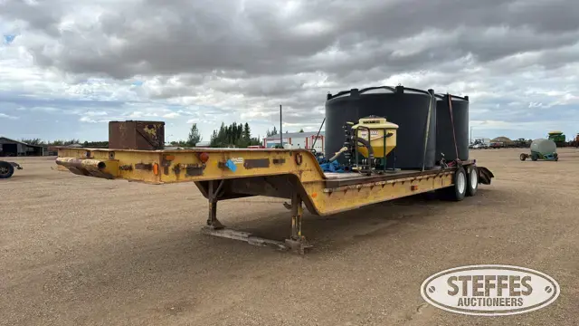 1974 tandem axle lowboy trailer