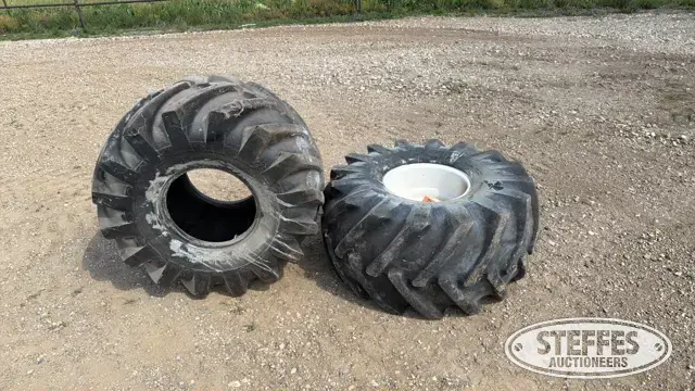 (2) Goodyear 21.5L-16.1 tires
