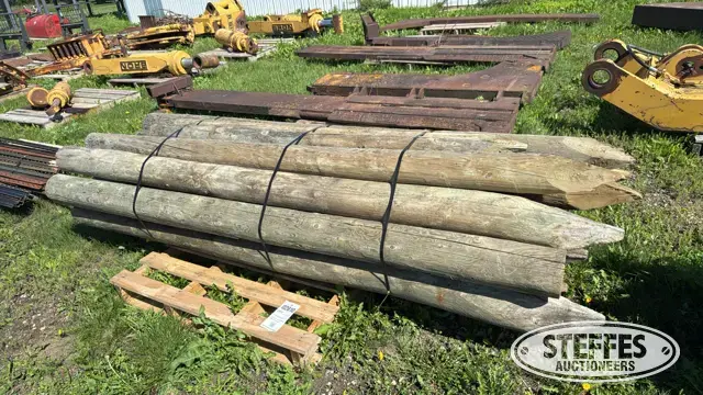 Wood fence posts