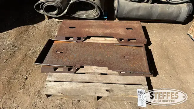 (3) Skid steer plates