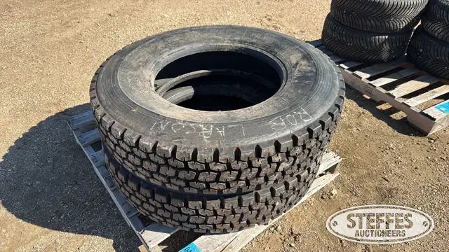 (2) Bridgestone 11R22.5 tires