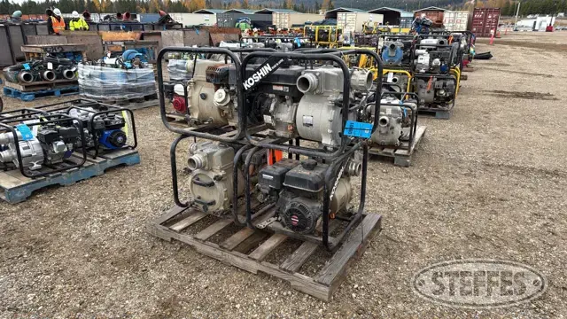 (4) Parts only Koshin KTZ-80S trash pumps
