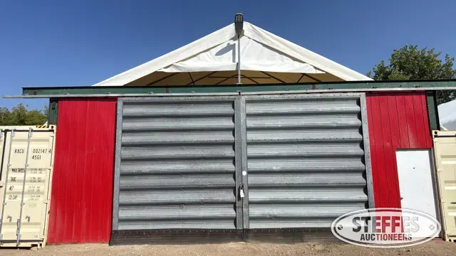 Shipping container shed