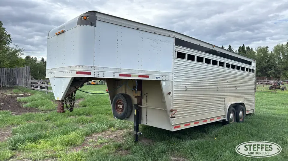 1999 Eby Wrangler Gooseneck Livestock Trailer