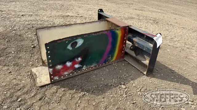 Skid steer gravel chute