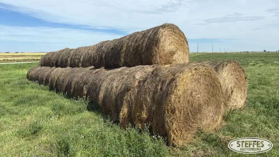 (34) 5x6 round bales Forage