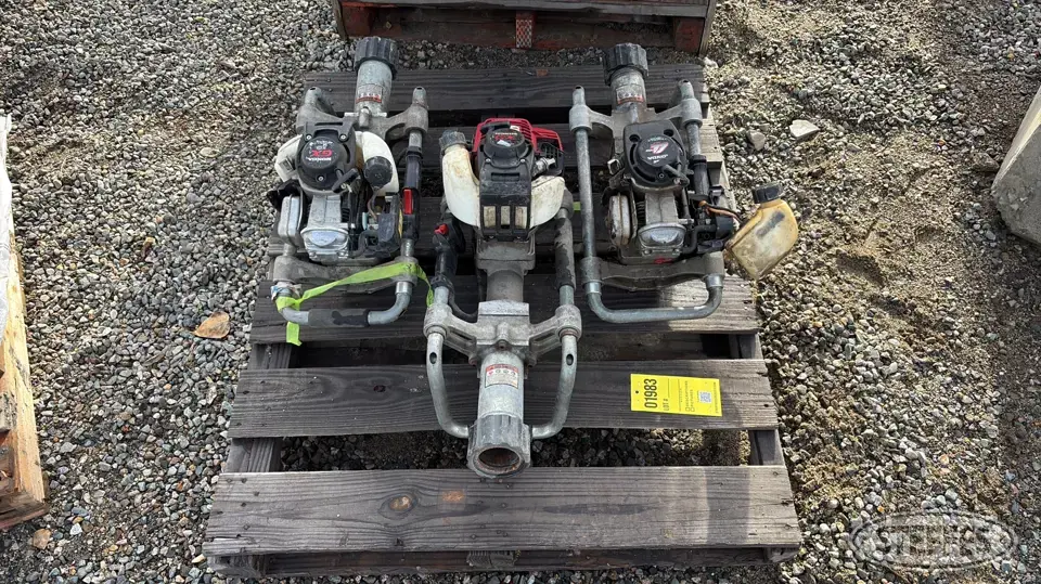 (3) Gas powered post drivers Construction Support Item