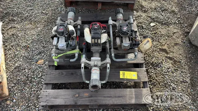 (3) Gas powered post drivers