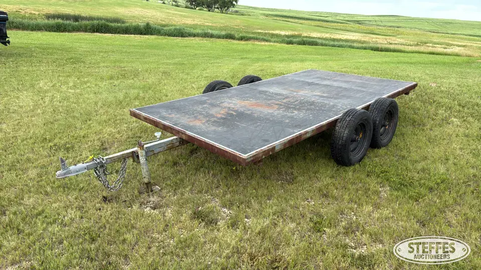 Shop-built tandem axle equipment trailer Utility Trailer