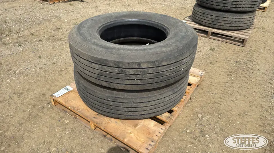 (2) Michelin XZA2 295/80R22.5 tires Truck Tire