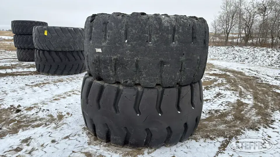 (2) Goodyear 35/65-33 tires Construction Equipment Tire