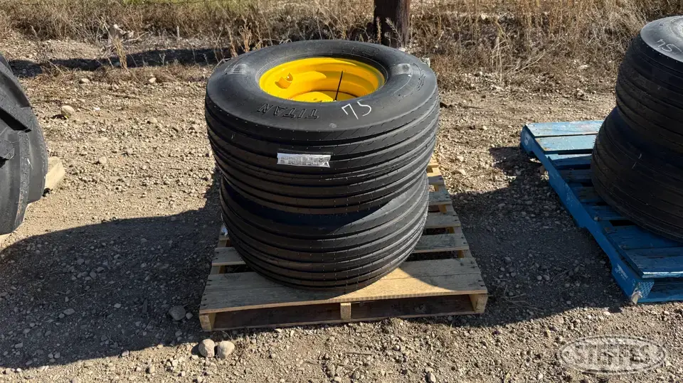 (2) Titan 13.50-15FI tires Tractor-Implement Tire