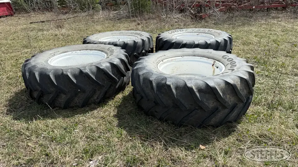 (4) Goodyear DT820 540/65R30 tires Tractor-Implement Tire