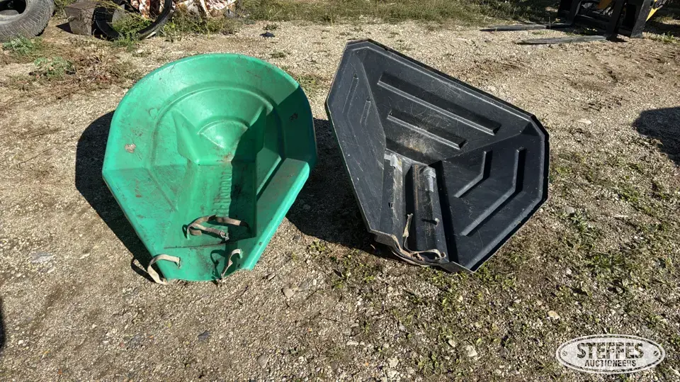 (2) Poly auger hoppers Ag Equipment Part