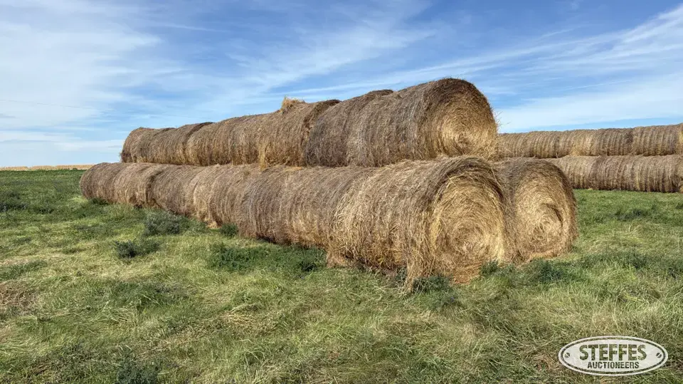 (34) 5x6 round bales Forage