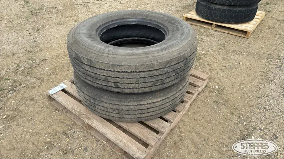 (2) Michelin Pilote XZA 315/80R22.5 tires Truck Tire