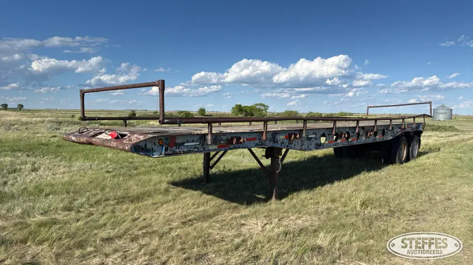 Tandem axle flatbed trailer Semi Flatbed Trailer