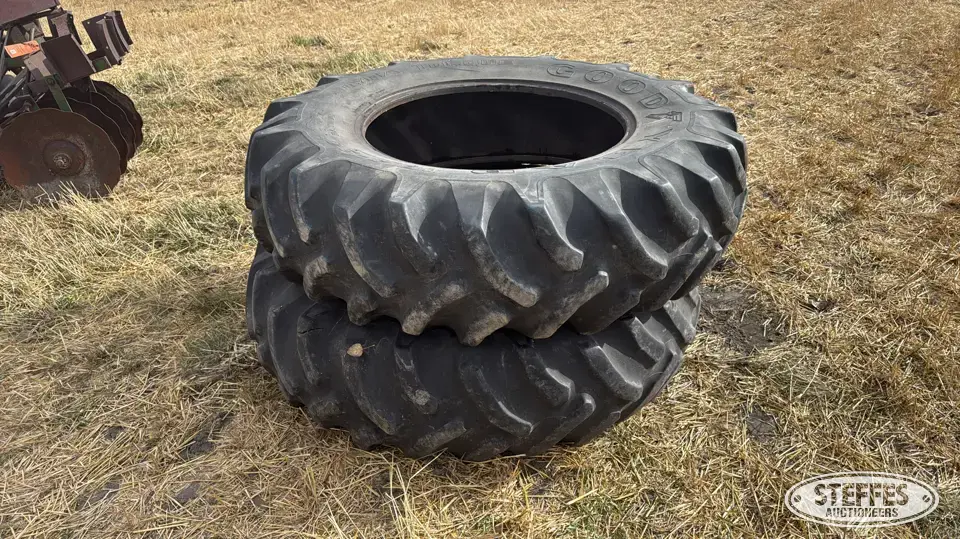 (2) Goodyear Dyna Torque 18.4-34 tires Tractor-Implement Tire